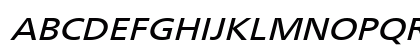 Frutiger Extra Oblique Uppercase Preview