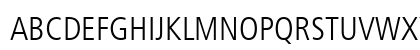 Frutiger LT Com 47 Light Condensed Uppercase Preview