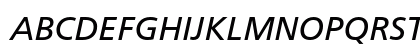 Frutiger LT Std 56 Italic Preview