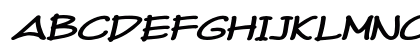 Fuki Maki Bold Italic Uppercase Preview