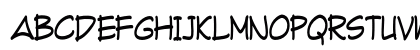 Fuki Maki Condensed Regular Uppercase Preview