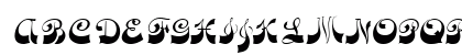 FunkyFaceUpright Regular Uppercase Preview