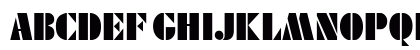 FutenaExpBlack Normal Uppercase Preview