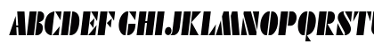 FutenaThinBlack Oblique Uppercase Preview