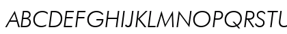 Futura Lt BT Light Italic Preview