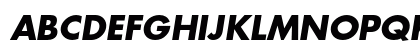 Futura Bold Oblique Preview