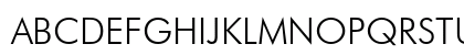Futura Light Uppercase Preview