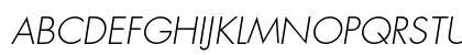 Futura Light Oblique Preview