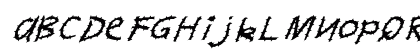 FZ HAND 11 SPIKED ITALIC Normal Uppercase Preview