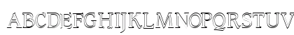 FZ ROMAN 23 HOLLOW Normal Uppercase Preview