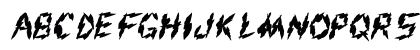FZ UNIQUE 19 MANGLED Normal Uppercase Preview