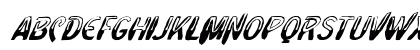 FZ UNIQUE 4 MANGLED ITALIC Normal Uppercase Preview