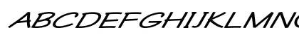 Galena Street Extra-expanded Italic Preview