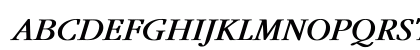Garamond Italic Bold Uppercase Preview