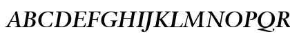 GaramondClassic Bold Italic Uppercase Preview
