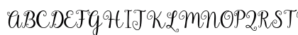 Gardenia Regular Uppercase Preview
