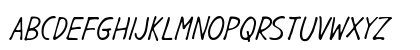 Gargle Condensed Italic Uppercase Preview