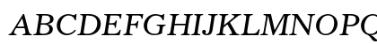 Gazette LT Std Italic Uppercase Preview