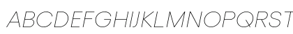 Gellix TRIAL Thin Italic Uppercase Preview