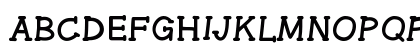 GelPenSerif Medium Uppercase Preview