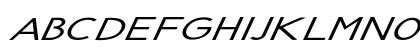 Geode Extra-expanded Italic Uppercase Preview
