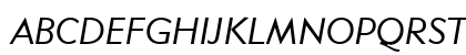 Geometric415Light Italic Uppercase Preview