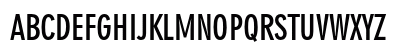 Geometric 706 Bold Condensed Uppercase Preview