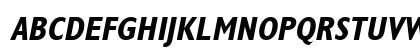 GillsCondensed Bold-Oblique Uppercase Preview