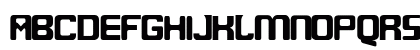 Glix Regular Uppercase Preview