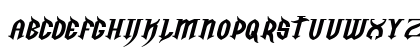 Golgotha Oblique E. Uppercase Preview