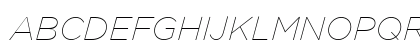 Thin Italic Preview