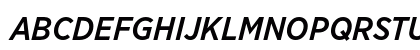 Gotham Narrow Medium Italic Uppercase Preview