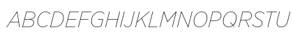 Gotham Narrow Thin Italic Uppercase Preview