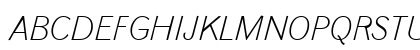 Gothic720 Lt BT Light Italic Uppercase Preview