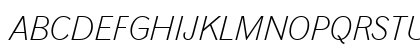 Gothic720 Lt BT Light Italic Uppercase Preview