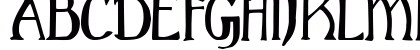 Gothic Birthday Cake Regular Uppercase Preview