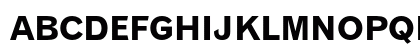 Gothic 720 Bold Uppercase Preview