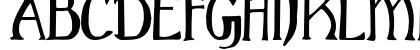 Gothic Birthday Cake Regular Uppercase Preview