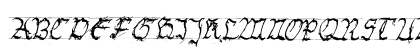 GothicHandDirty Regular Uppercase Preview