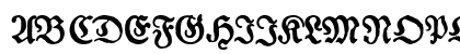 Gotyk Poszarpany Regular Uppercase Preview