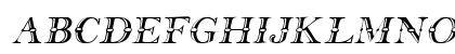 GrangeCaps Oblique Uppercase Preview