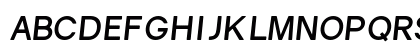 Gravity Bold Italic Uppercase Preview