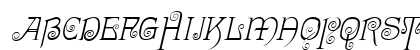 Grebe Oblique Uppercase Preview
