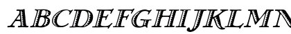 GrekoDeco Italic Uppercase Preview