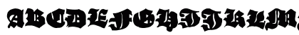 Grobe Hand Fleache Uppercase Preview