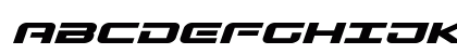 Gunship Expanded Italic Expanded Italic Preview