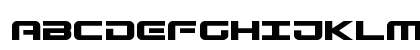 Gunship Regular Uppercase Preview