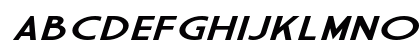 Guravo Extra-expanded Italic Uppercase Preview