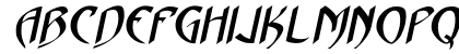 Hades Bold Italic Uppercase Preview