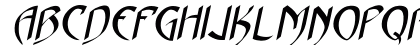 Hades Italic Uppercase Preview